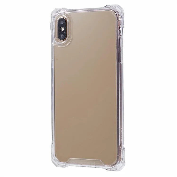 For iPhone X / XS 5.8 inch Cell Phone Case Scratch-resistant TPU+Acrylic Cover (Big Rear Lens Hole)