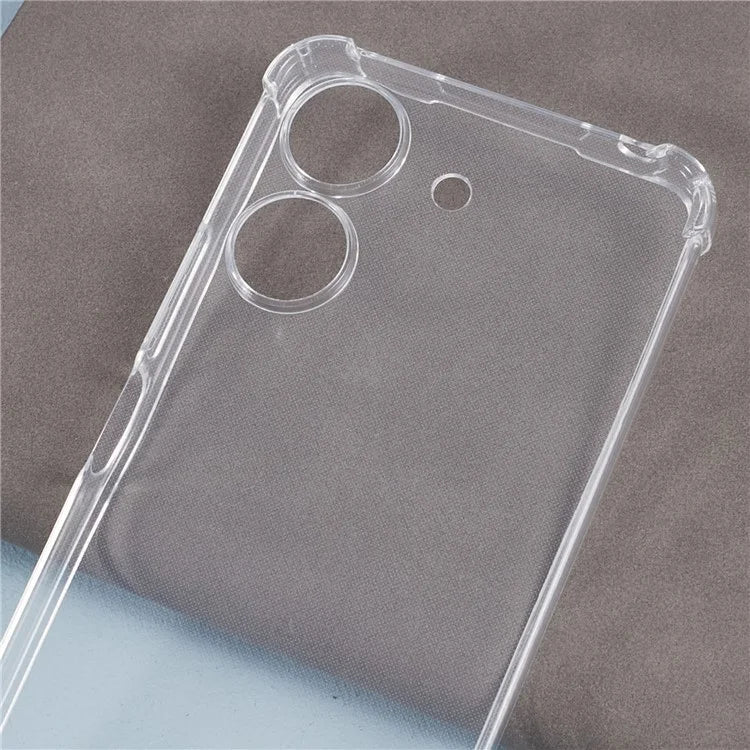 For Xiaomi Redmi 13C 4G / Poco C65 4G Case TPU Drop-resistant Phone Back Cover with Lanyard
