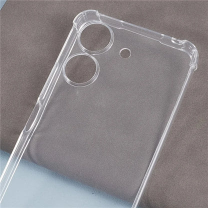 For Xiaomi Redmi 13C 4G / Poco C65 4G Case TPU Drop-resistant Phone Back Cover with Lanyard