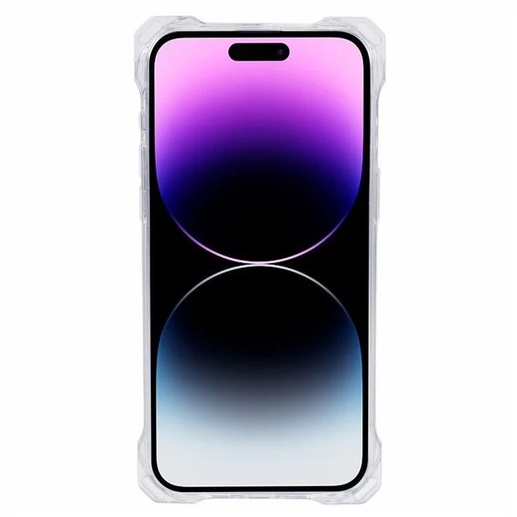 For iPhone 14 Pro Clear Phone Case TPU+Acrylic Anti-Scratch Cover