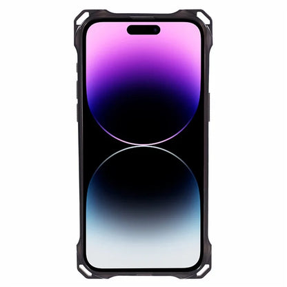 For iPhone 14 Pro Clear Phone Case TPU+Acrylic Anti-Scratch Cover Black