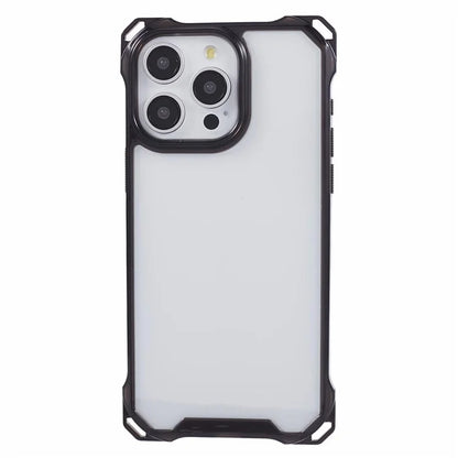 For iPhone 15 Pro Max Phone Case 4 Corner Shock Absorption Cover Black