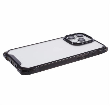 For iPhone 15 Pro Max Phone Case 4 Corner Shock Absorption Cover Black