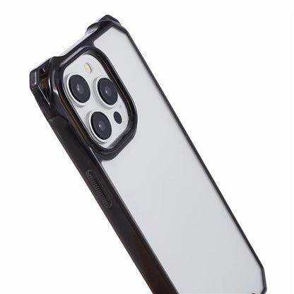 For iPhone 15 Pro Max Phone Case 4 Corner Shock Absorption Cover Black