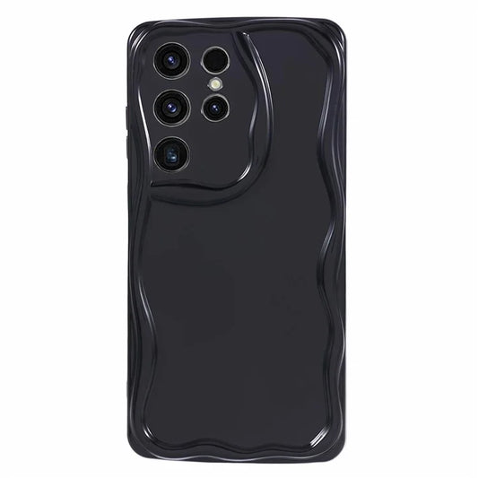 YX Series For Samsung Galaxy S21 Ultra 5G TPU Case Wave Shape Phone Cover (Precise Cutout)