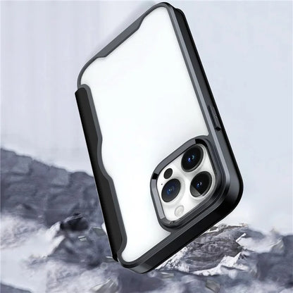 For iPhone 14 Pro Cell Phone Cases TPU+Acrylic+PU RFID Blocking Card Holder Cover