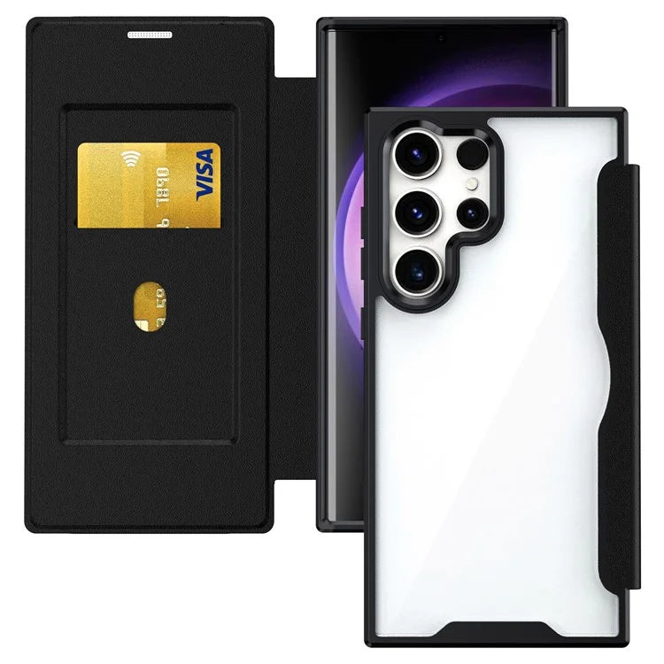 For Samsung Galaxy S24 Ultra Case RFID Blocking Card Slot Cell Phone Protector