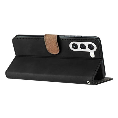 For Samsung Galaxy S24 Case Anti-Scratch Phone Shell Imprinted Leather Wallet Stand Cover