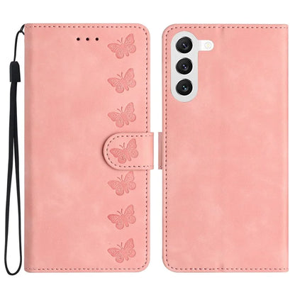 For Samsung Galaxy S24 Case Anti-Scratch Phone Shell Imprinted Leather Wallet Stand Cover