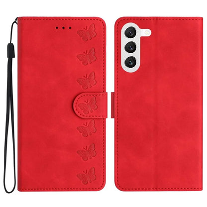 For Samsung Galaxy S24 Case Anti-Scratch Phone Shell Imprinted Leather Wallet Stand Cover