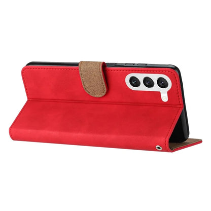 For Samsung Galaxy S24 Case Anti-Scratch Phone Shell Imprinted Leather Wallet Stand Cover