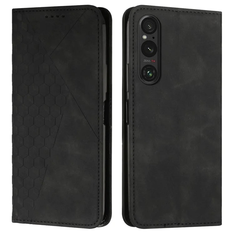 For Sony Xperia 1 V Case Imprinted Pattern Wallet Stand Cover Wholesale Phone Cases