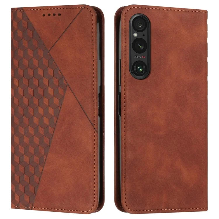 For Sony Xperia 1 V Case Imprinted Pattern Wallet Stand Cover Wholesale Phone Cases