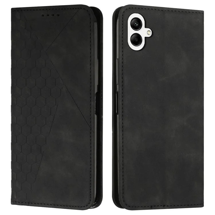 For Samsung Galaxy A05 4G Case Imprinted Pattern Stand Phone Shell Skin-touch Wallet Leather Cover