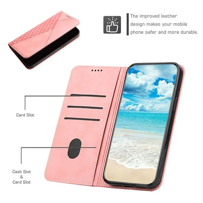 For Samsung Galaxy A05 4G Case Imprinted Pattern Stand Phone Shell Skin-touch Wallet Leather Cover