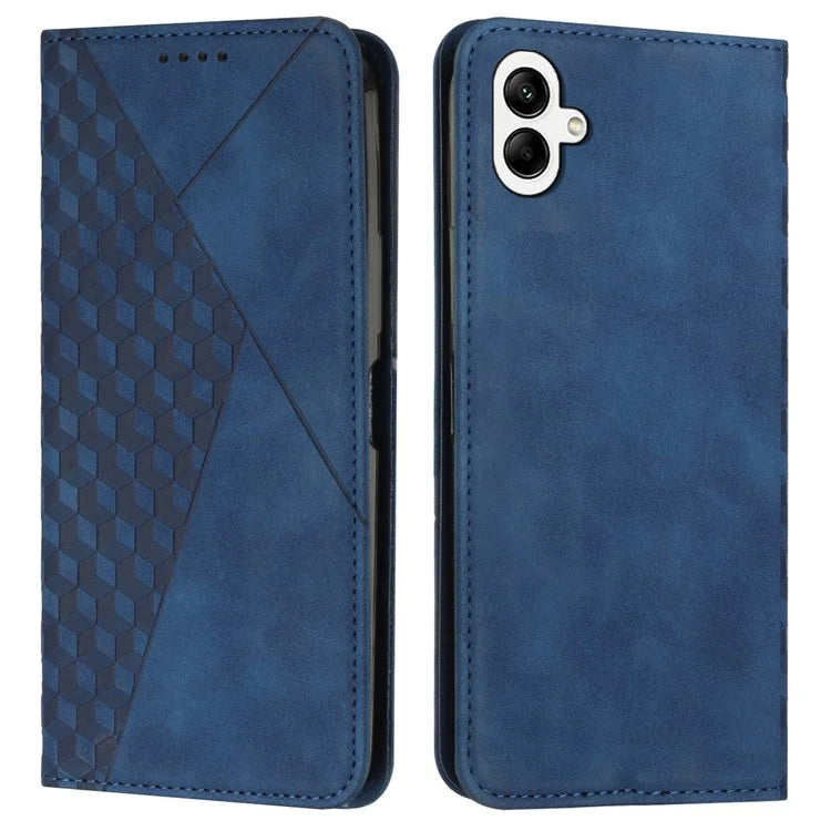 For Samsung Galaxy A05 4G Case Imprinted Pattern Stand Phone Shell Skin-touch Wallet Leather Cover