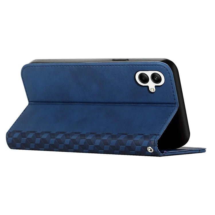 For Samsung Galaxy A05 4G Case Imprinted Pattern Stand Phone Shell Skin-touch Wallet Leather Cover