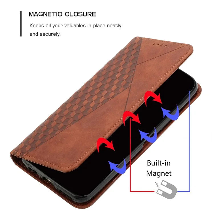 For Samsung Galaxy A05 4G Case Imprinted Pattern Stand Phone Shell Skin-touch Wallet Leather Cover