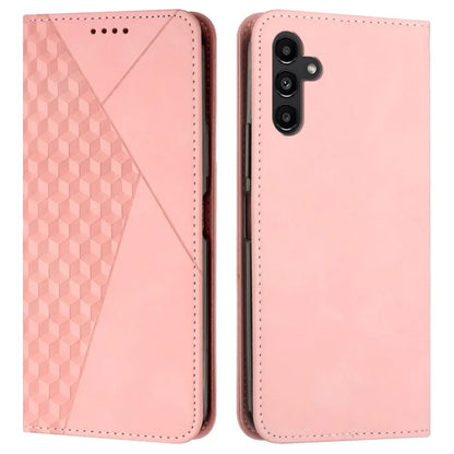 For Samsung Galaxy A05s 4G PU Leather Phone Case Imprinted Rhombus Stand Skin-touch Wallet Cover