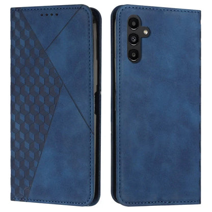 For Samsung Galaxy A05s 4G PU Leather Phone Case Imprinted Rhombus Stand Skin-touch Wallet Cover
