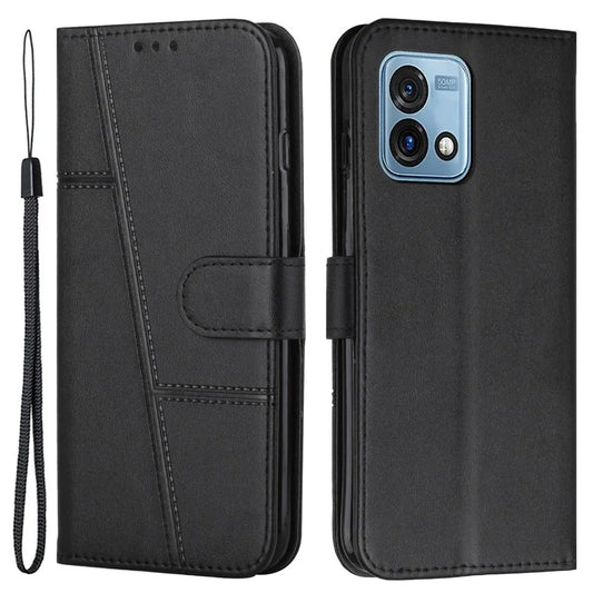 For Motorola Moto G Stylus (2023) Case Wallet PU Leather Calf Texture Phone Cover