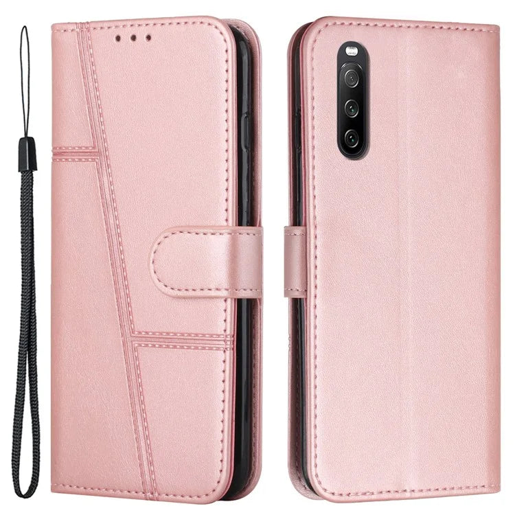 For Sony Xperia 10 V Leather Case Wallet Stand Protective Phone Cover