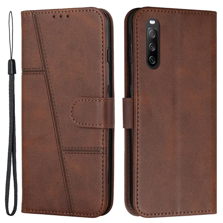 For Sony Xperia 10 V Leather Case Wallet Stand Protective Phone Cover