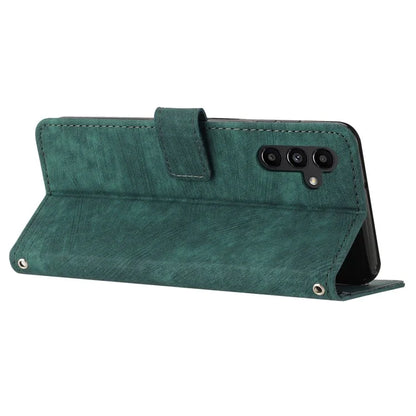 For Samsung Galaxy A05s 4G Imprinted Phone Case TPU+PU Leather Shell Skin-touch Wallet Stand Cover