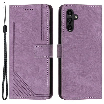 For Samsung Galaxy A05s 4G Imprinted Phone Case TPU+PU Leather Shell Skin-touch Wallet Stand Cover
