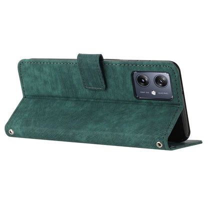 Skin-touch Case for Motorola Moto G54 5G Cover PU Leather Stand Phone Shell