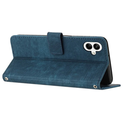 For Samsung Galaxy A05 4G Case Imprint TPU+PU Leather Stand Wallet Phone Protector