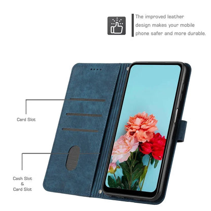 For Samsung Galaxy A05 4G Case Imprint TPU+PU Leather Stand Wallet Phone Protector