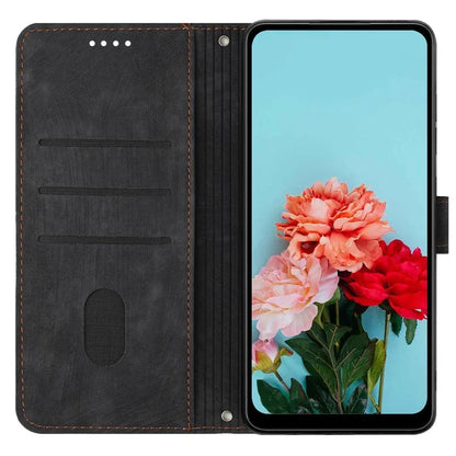For Samsung Galaxy A05 4G Case Imprint TPU+PU Leather Stand Wallet Phone Protector