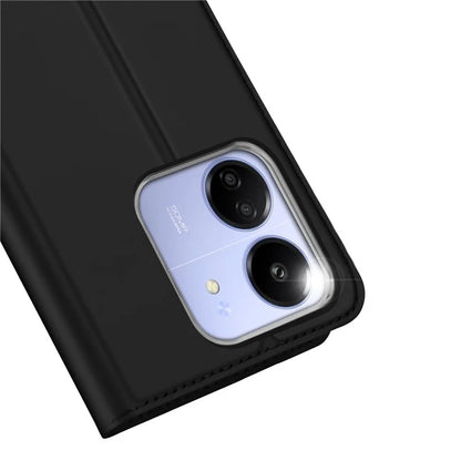 DUX DUCIS Skin Pro Series For Xiaomi Poco M6 5G / Poco C65 4G / Redmi 13C 4G Case Card Holder Leather Cover