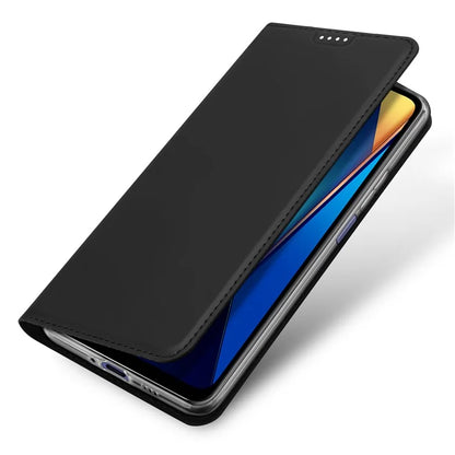 DUX DUCIS Skin Pro Series For Xiaomi Poco M6 5G / Poco C65 4G / Redmi 13C 4G Case Card Holder Leather Cover