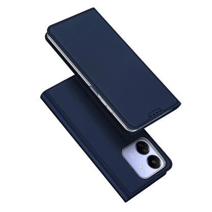 DUX DUCIS Skin Pro Series For Xiaomi Poco M6 5G / Poco C65 4G / Redmi 13C 4G Case Card Holder Leather Cover