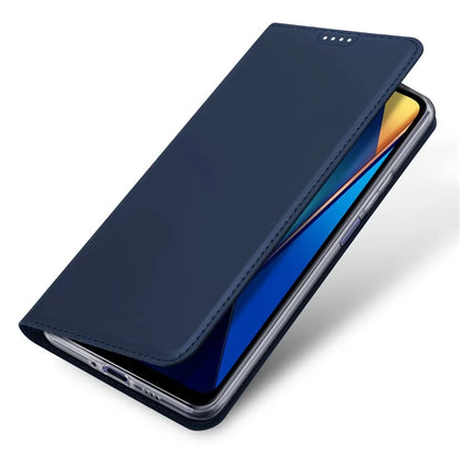 DUX DUCIS Skin Pro Series For Xiaomi Poco M6 5G / Poco C65 4G / Redmi 13C 4G Case Card Holder Leather Cover