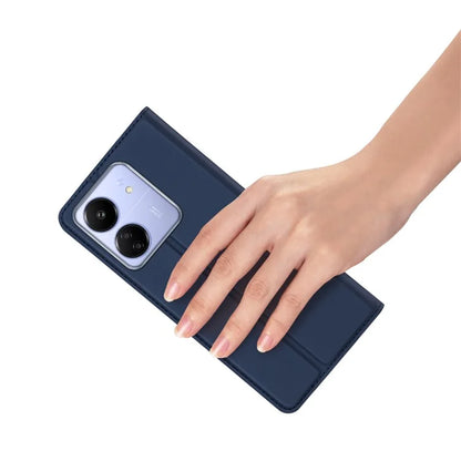 DUX DUCIS Skin Pro Series For Xiaomi Poco M6 5G / Poco C65 4G / Redmi 13C 4G Case Card Holder Leather Cover