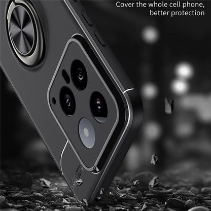 For Xiaomi 14 Case Anti-Scratch Finger Ring Kickstand Flexible TPU Phone Protective Cover