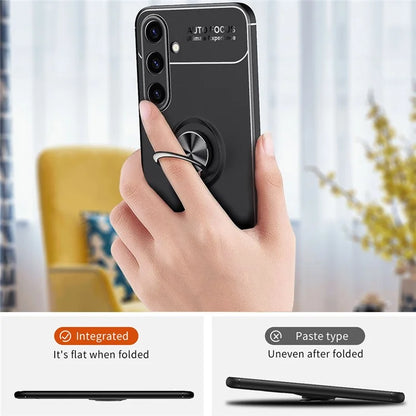 For Samsung Galaxy S24 Case Anti-Scratch Ring Kickstand TPU Phone Cover