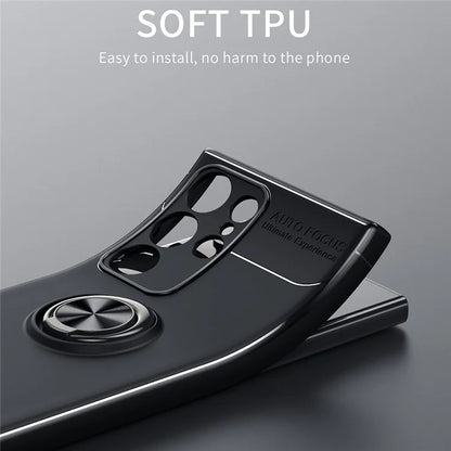 For Samsung Galaxy S24 Ultra Case Shockproof TPU Kickstand Phone Back Shell