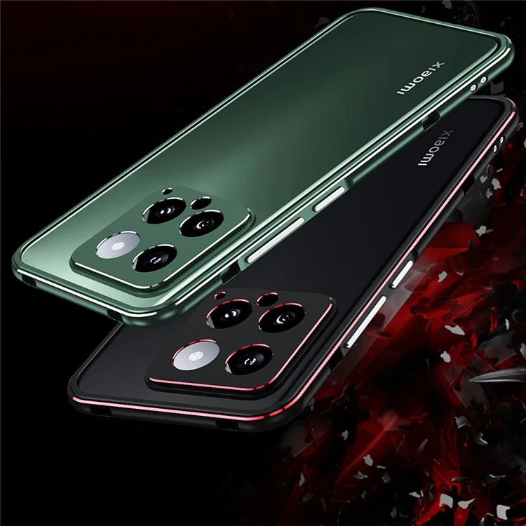 For Xiaomi 14 Case Heat Dissipation Metal Frame Phone Bumper Cover