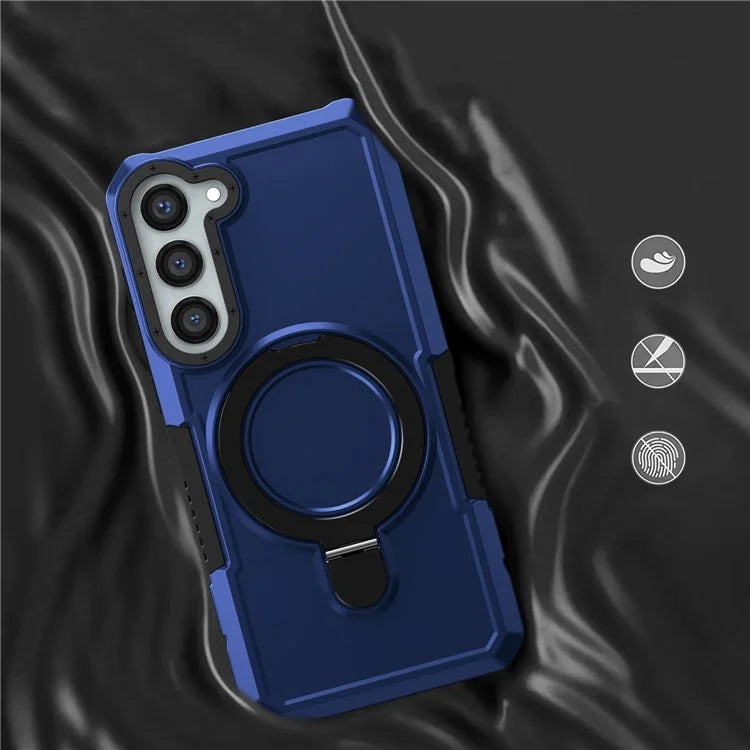 For Samsung Galaxy S23+ Case TPU+PC Ring Kickstand Smartphone Back Shell