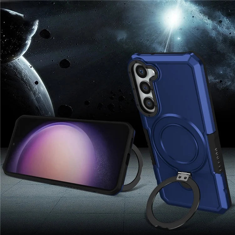 For Samsung Galaxy S23+ Case TPU+PC Ring Kickstand Smartphone Back Shell