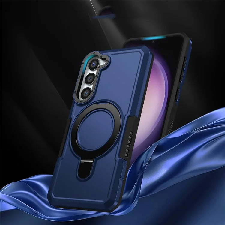 For Samsung Galaxy S23+ Case TPU+PC Ring Kickstand Smartphone Back Shell