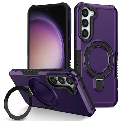 For Samsung Galaxy S23+ Case TPU+PC Ring Kickstand Smartphone Back Shell