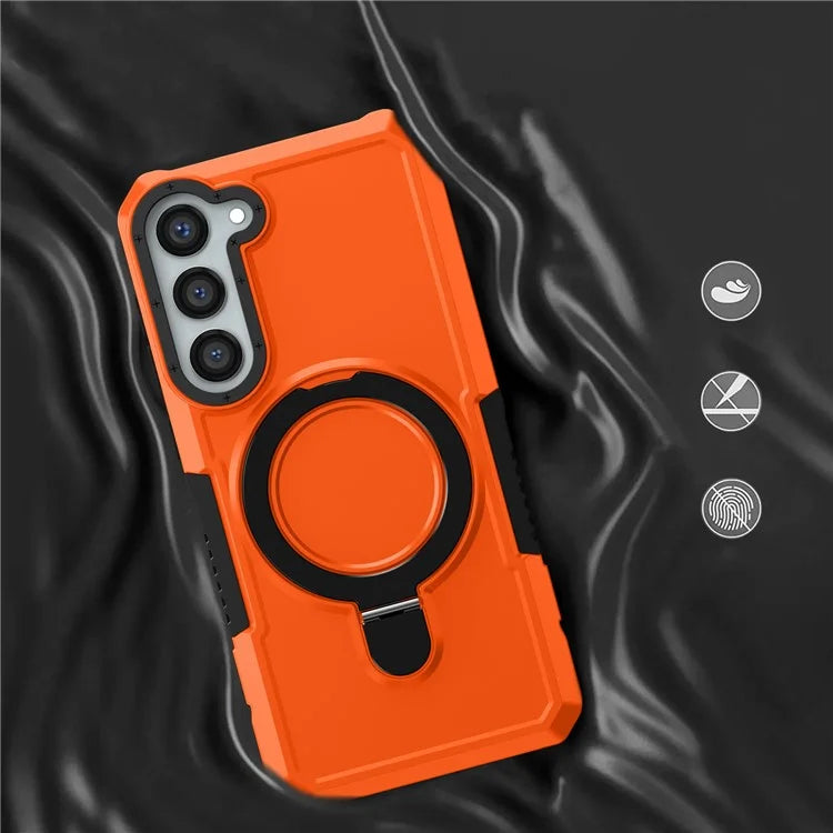 For Samsung Galaxy S23+ Case TPU+PC Ring Kickstand Smartphone Back Shell