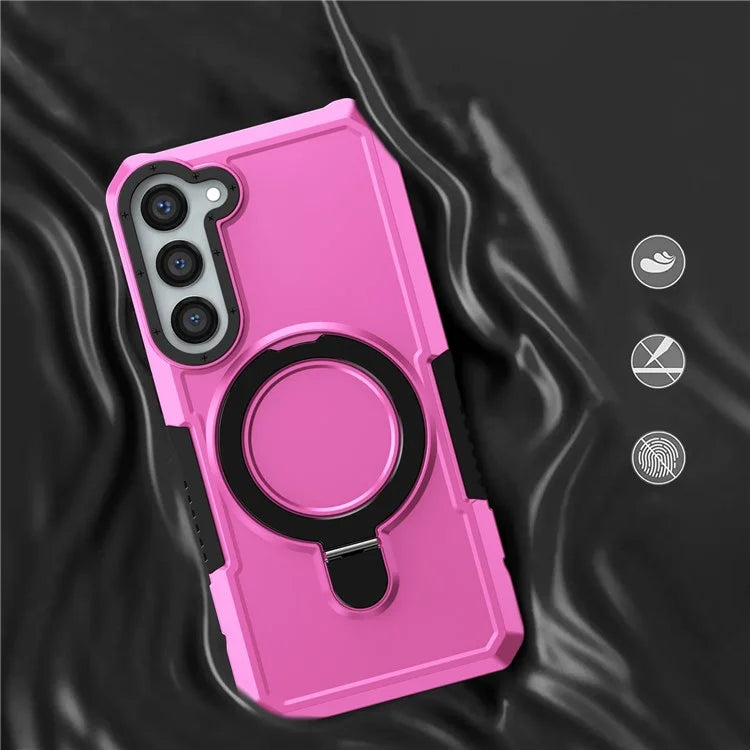 For Samsung Galaxy S23+ Case TPU+PC Ring Kickstand Smartphone Back Shell
