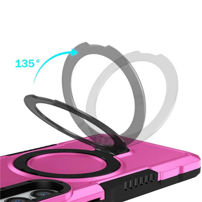 For Samsung Galaxy S23+ Case TPU+PC Ring Kickstand Smartphone Back Shell