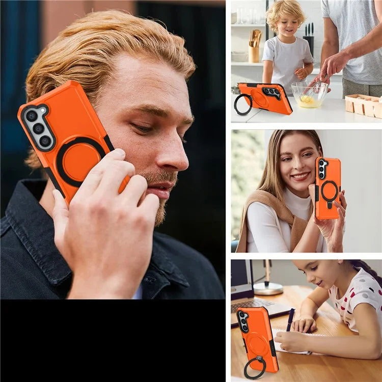 For Samsung Galaxy S23 Case Magnetic Shockproof Kickstand Phone Protector